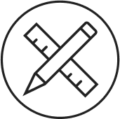 pencil and ruler icon
