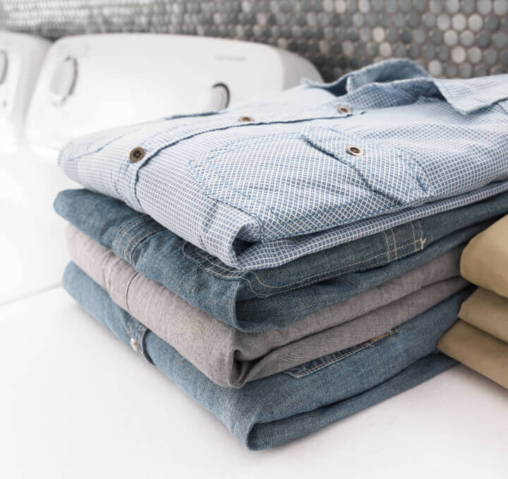 Folded shirts