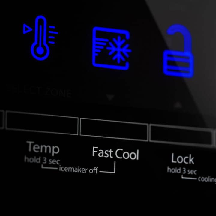 Refrigerator control panel