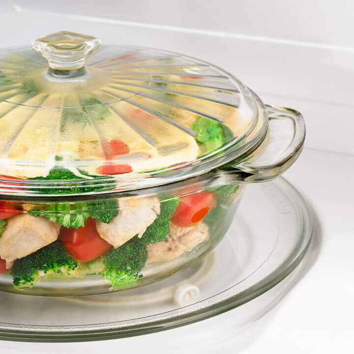 Bowl of vegetables in Amana® microwave