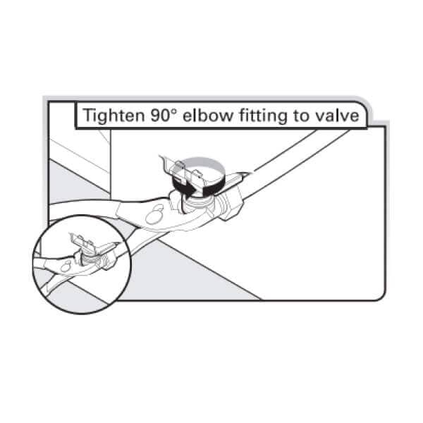 Water valve tightening illustration, part 1