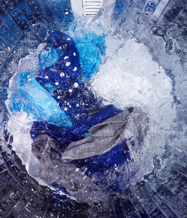 Clothes in washer