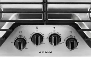 30 inch Gas Cooktop with 4 Burners Stainless Steel AGC6540KFS Amana
