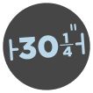 30 1/4"