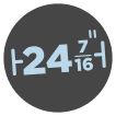 24 7/16"
