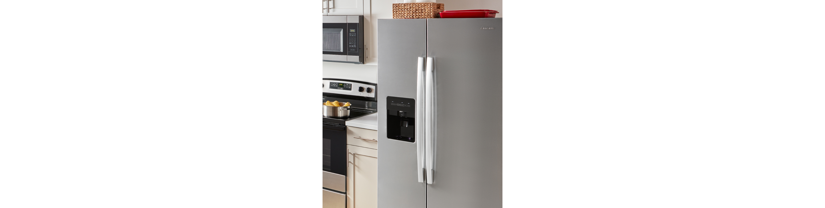 An Amana® refrigerator.
