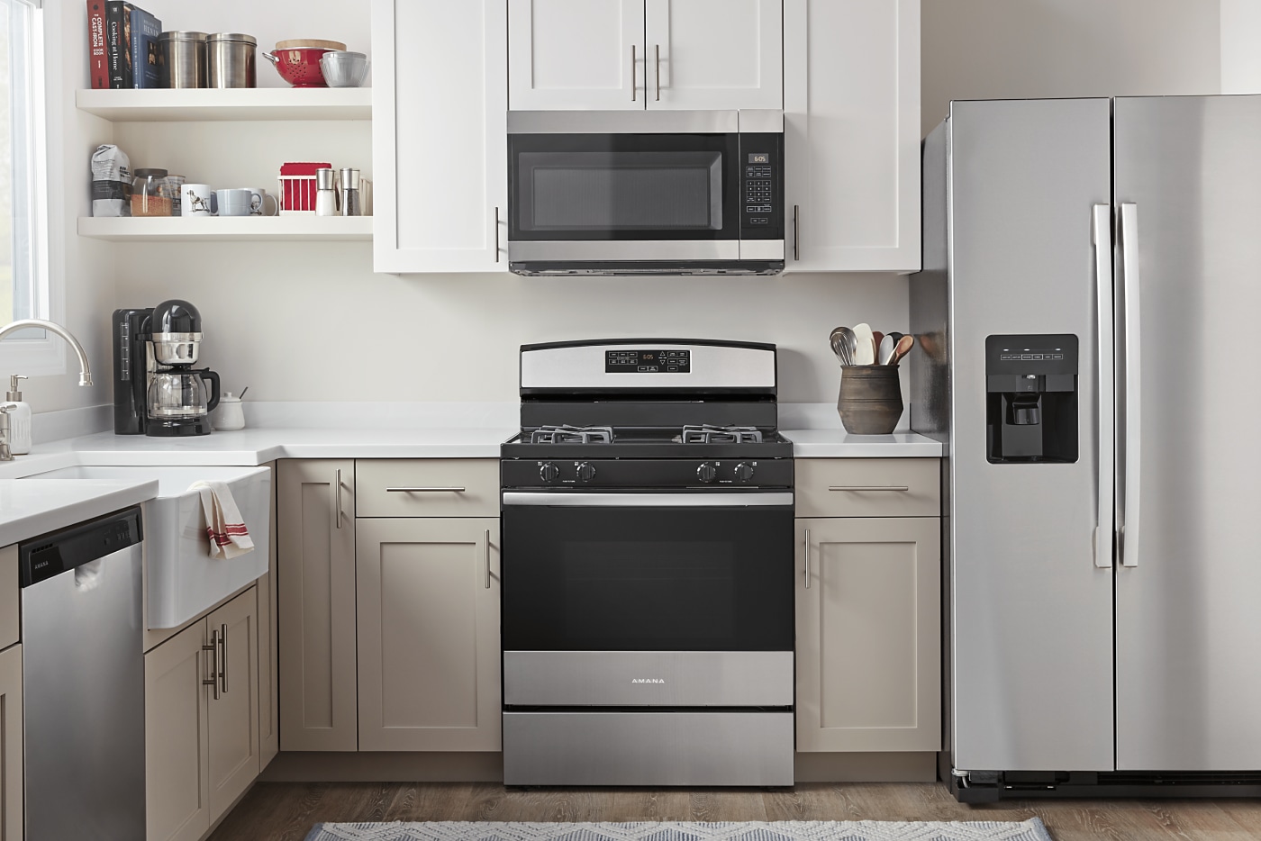 Over the Range vs. Built In vs. Countertop Microwaves Amana