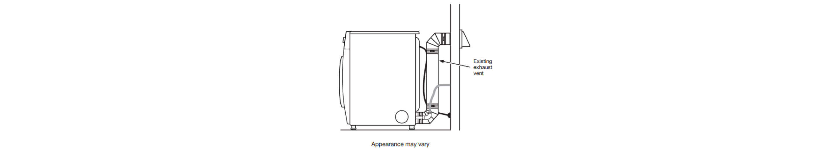 Dryer vent illustration