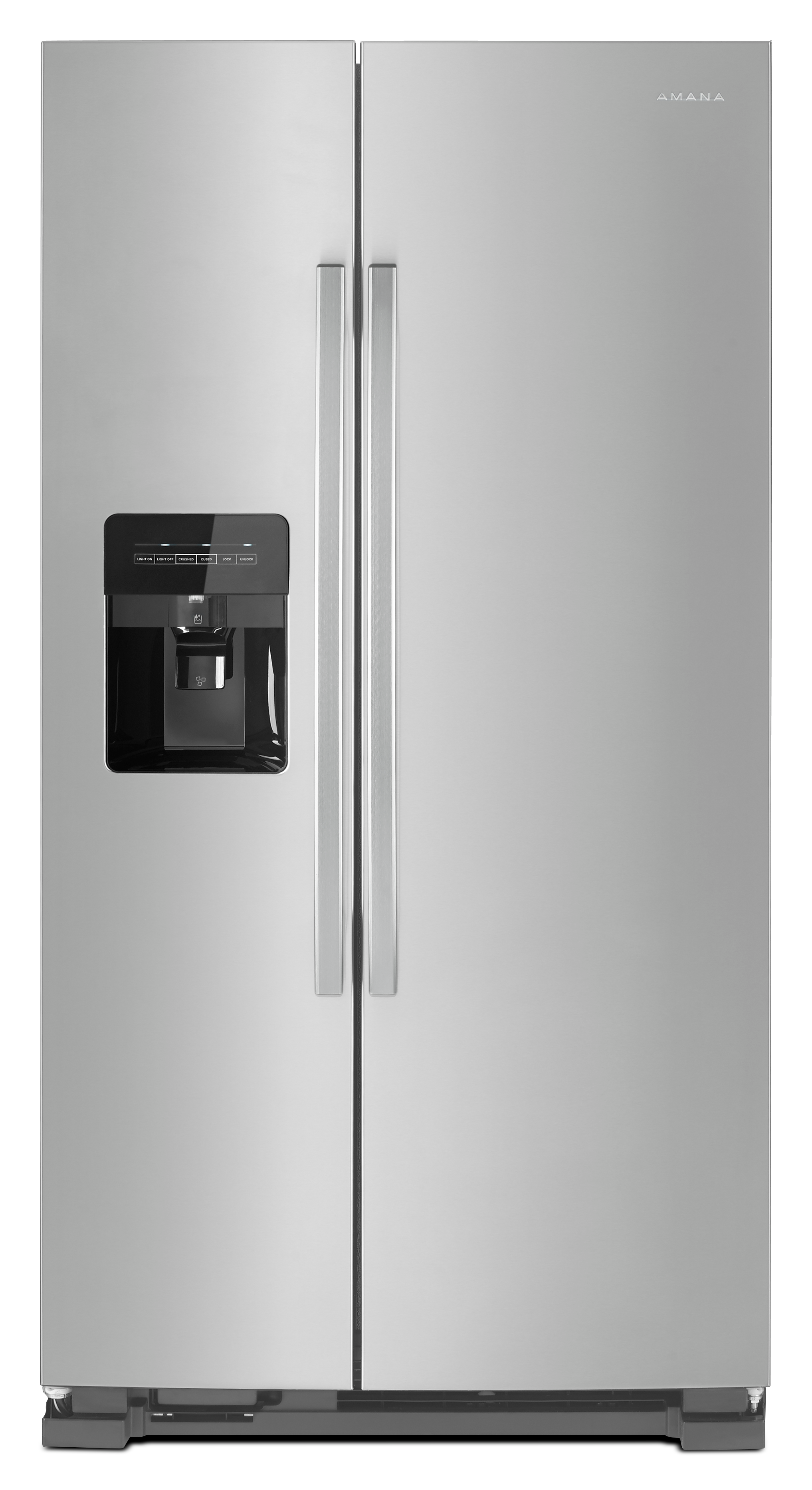 36-inch Wide Side-by-Side Refrigerator with Dual Pad External Ice