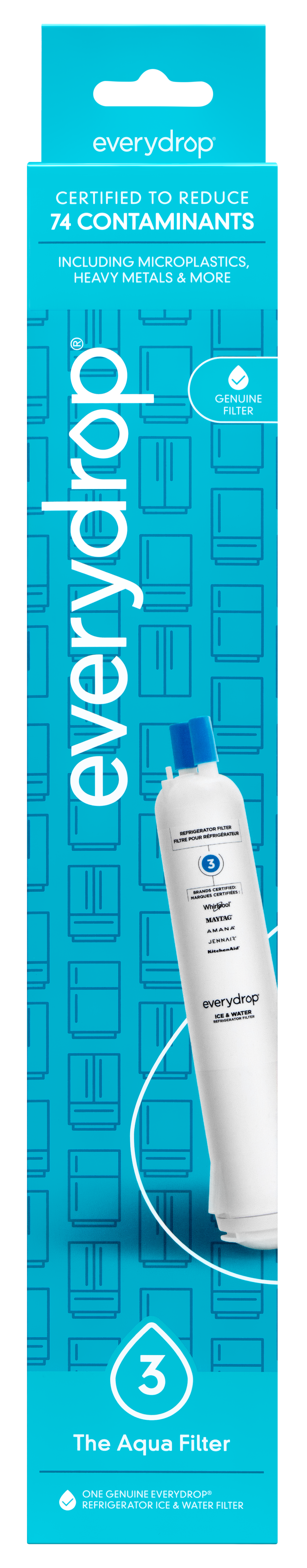 everydrop® Refrigerator Water Filter 3 - EDR3RXD1 (Pack of 1) 1