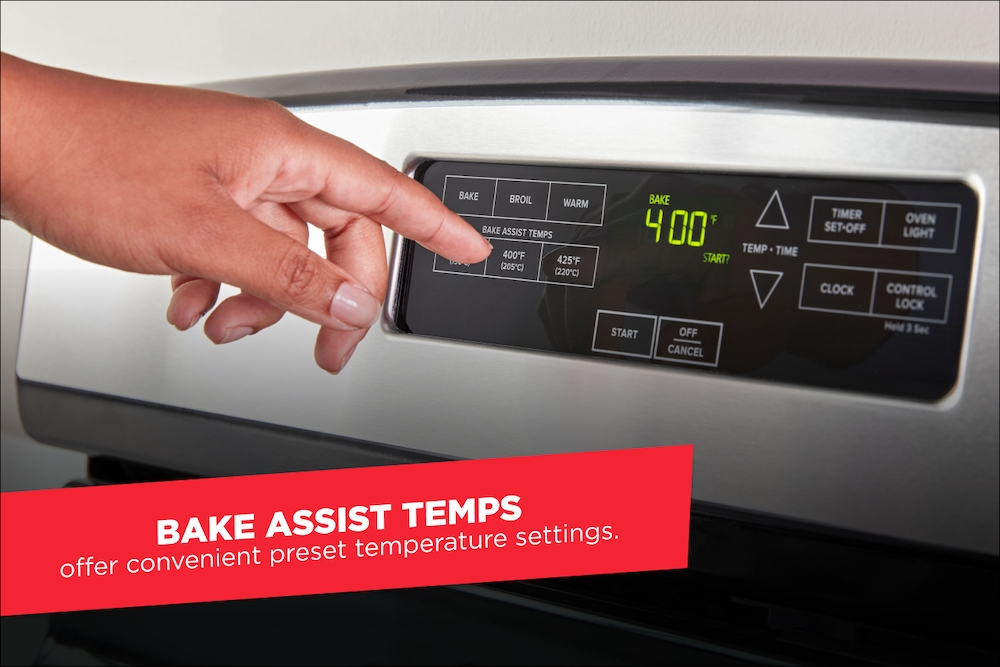 30-inch Gas Range with Bake Assist Temps Stainless Steel