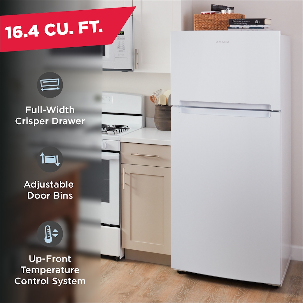 Refrigerator Freezer Top 冷蔵庫✩411 - Amana | ARTX3028PW White ft. cu. 16.3 冷蔵庫・冷凍庫