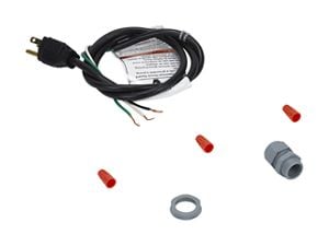 5' Range Hood Power Cord, Black, with a 3-prong, 125-volt design